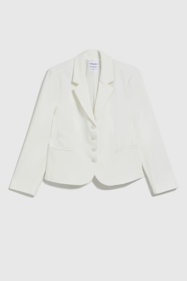 WOMEN'S JACKETS L-MR-4607 OFF WHITE