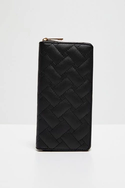 Wallet with a geometric pattern