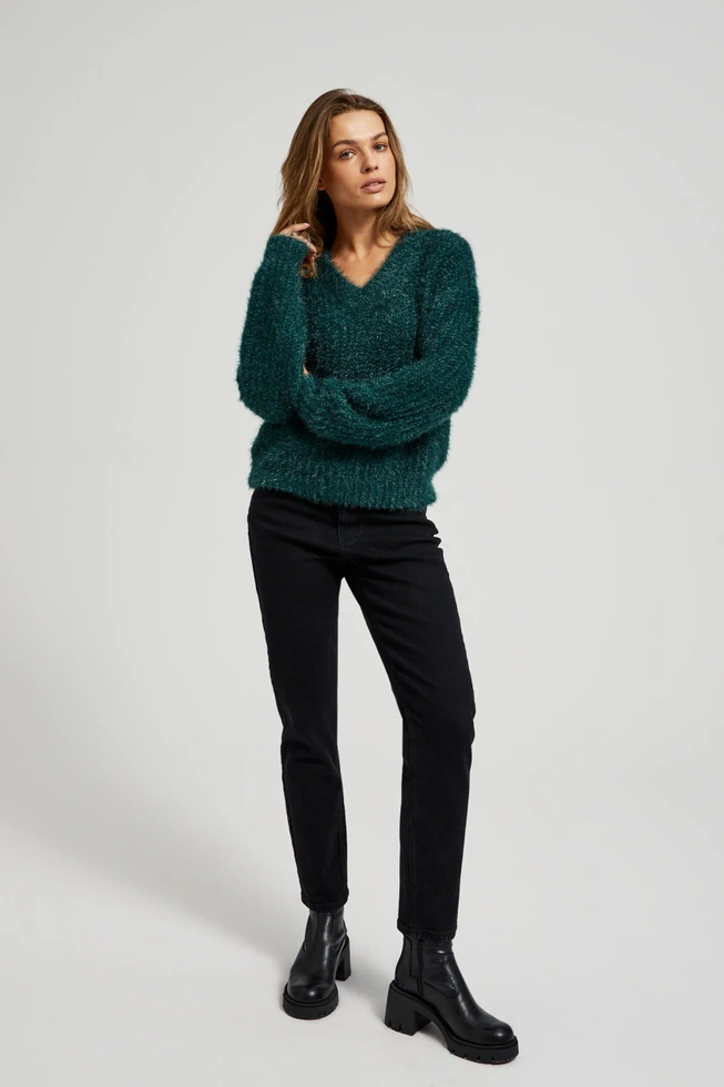 WOMEN'S SWEATER Z-SW-4541 D.GREEN