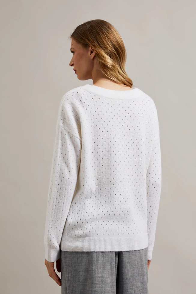 WOMEN'S SWEATER Z-SW-4519 OFF WHITE