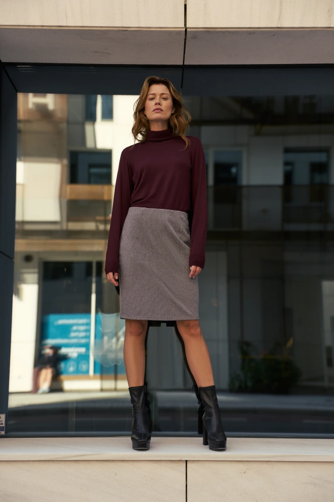 WOMEN'S SKIRT Z-SC-4802 GREY