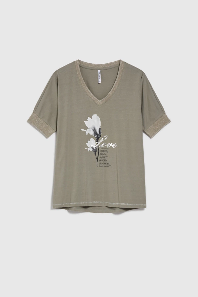 WOMEN'S TSHIRT L-TS-4609 OLIVE