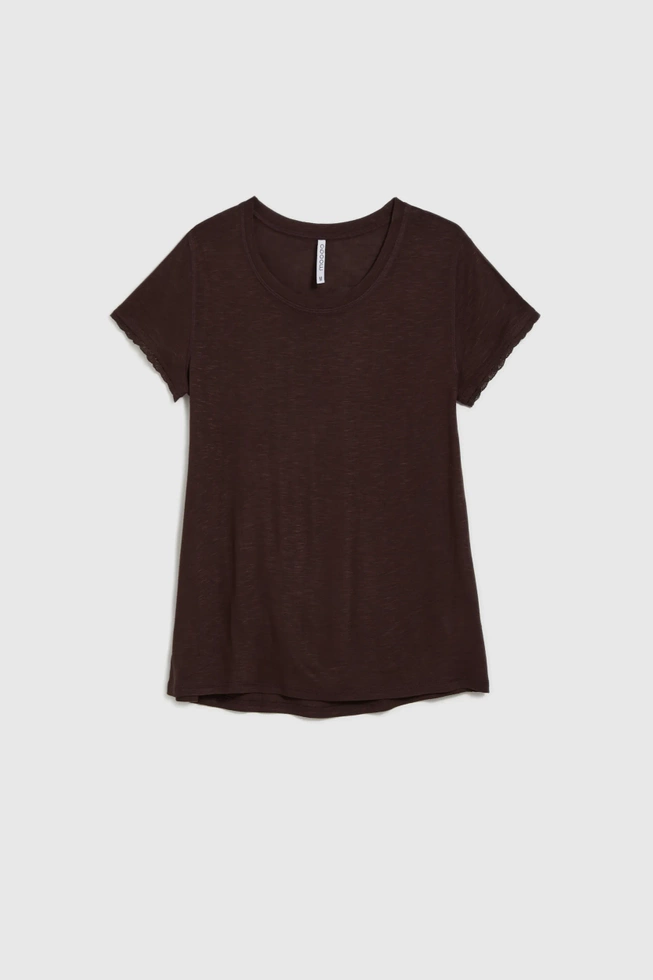 WOMEN'S TSHIRT L-TS-4672 D.BROWN-set