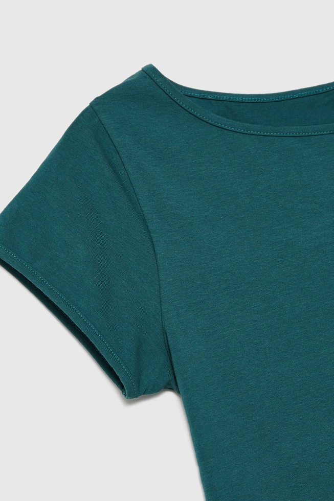 WOMEN'S TSHIRT L-TS-4622 D.GREEN