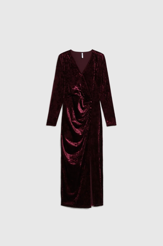 WOMEN'S DRESS Z-SU-4826 BURGUNDY-set