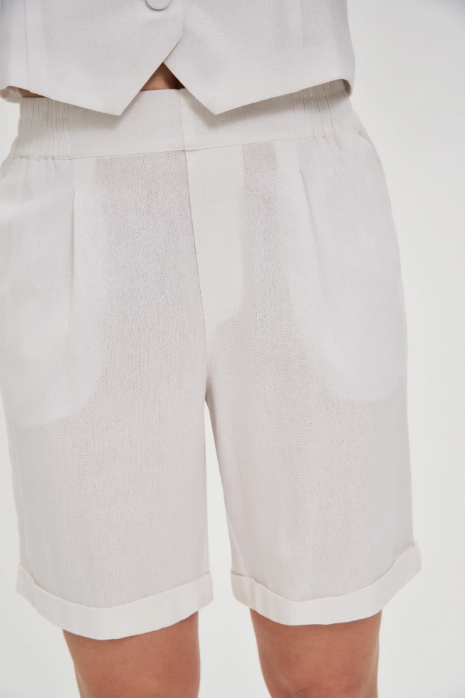 SZORTY DAMSKIE L-SH-4619 WHITE