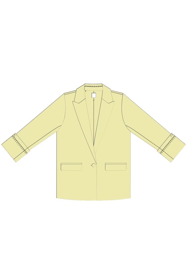 WOMEN'S JACKETS L-MR-4611 L.YELLOW