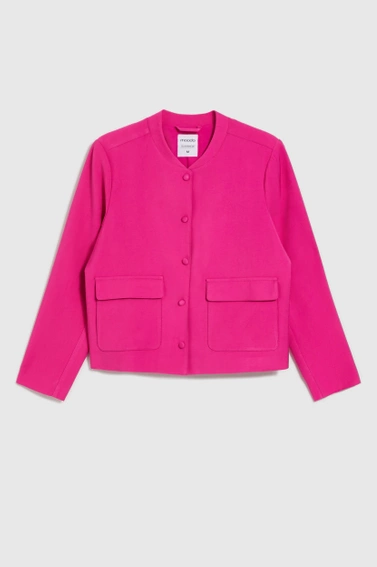 WOMEN'S JACKETS L-KU-4618 FUCHSIA