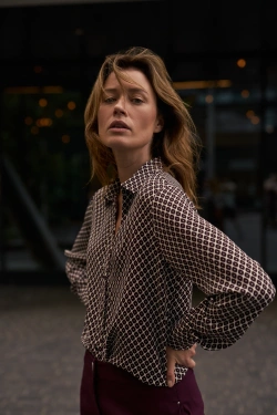 KOSZULA DAMSKA Z-KO-4818 BURGUNDY-pakiet