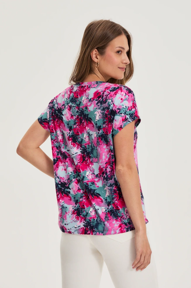 WOMEN'S TSHIRT L-TS-4695 FUCHSIA