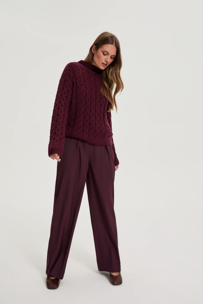 SWETER DAMSKI Z-SW-4859 BURGUNDY