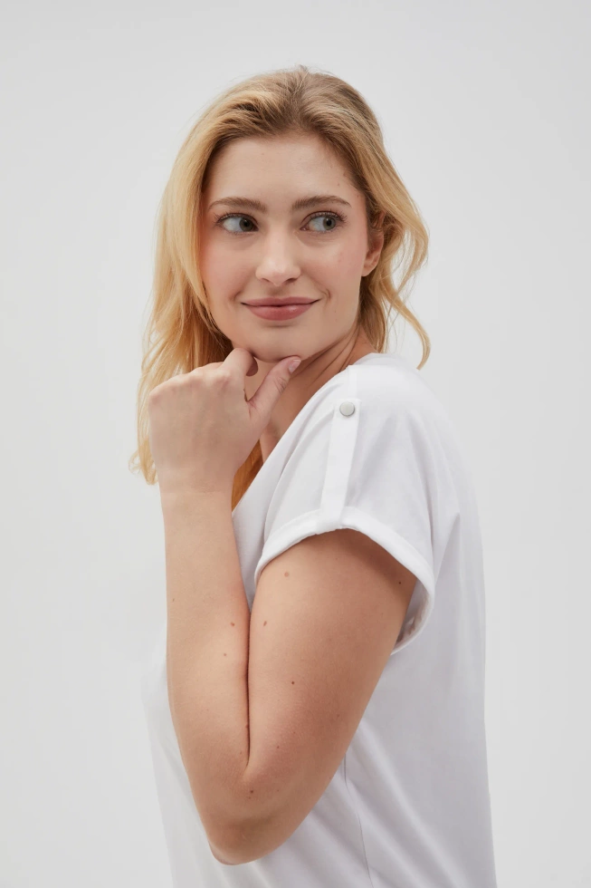 WOMEN'S TSHIRT L-TS-4621 WHITE