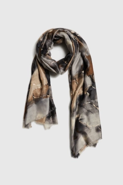 WOMEN'S SCARF L-SZ-4935 COFFEE-set