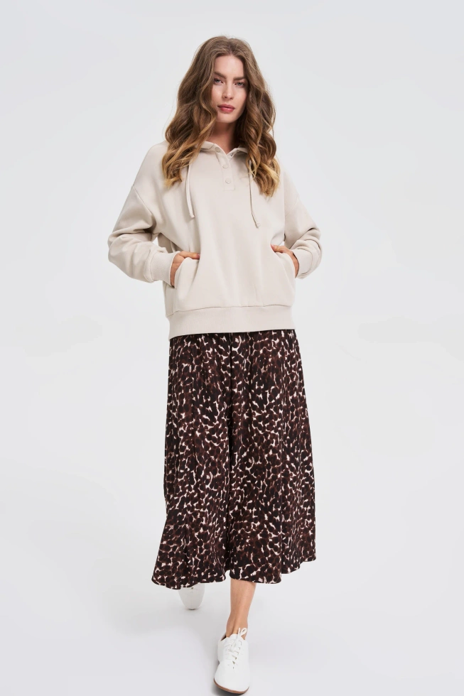 WOMEN'S SWEATSHIRT Z-BL-4822 L.BEIGE