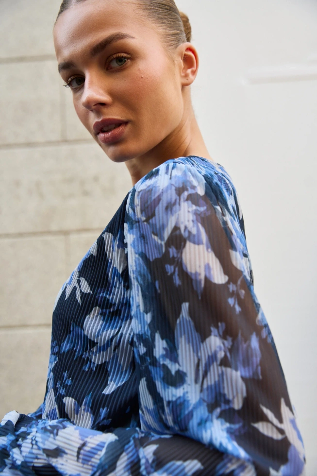 WOMEN'S DRESS L-SU-4906 NAVY