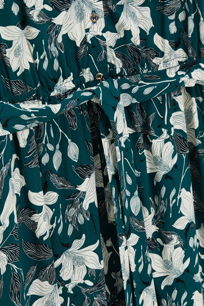 WOMEN'S DRESS L-SU-4929 D.GREEN-set