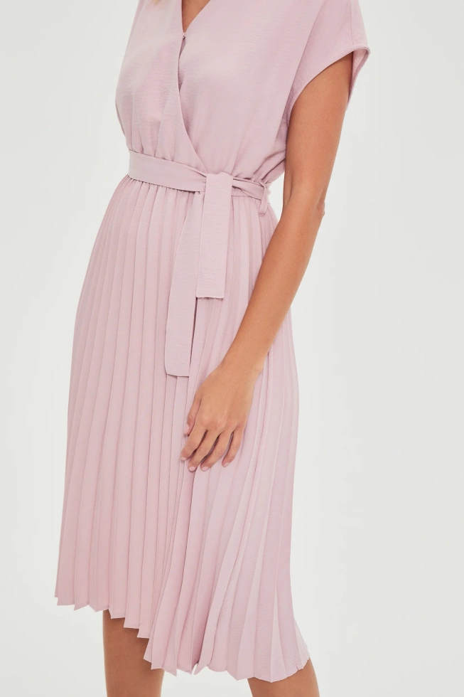 WOMEN'S DRESS L-SU-4912 DUSTY PINK