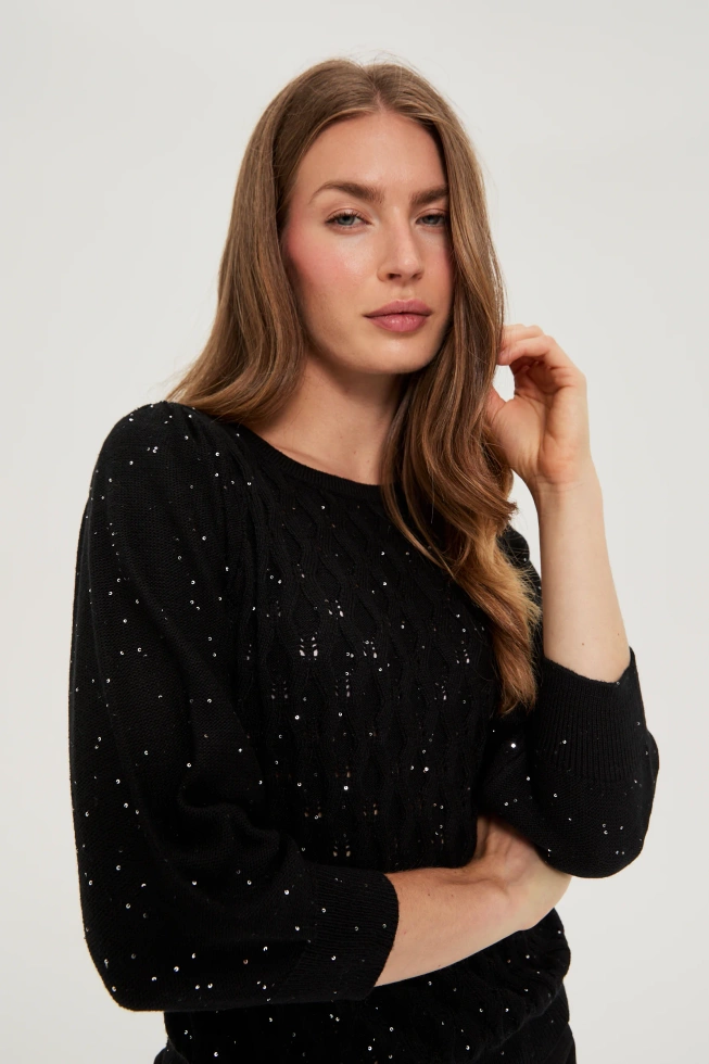 WOMEN'S SWEATER Z-SW-4833 BLACK