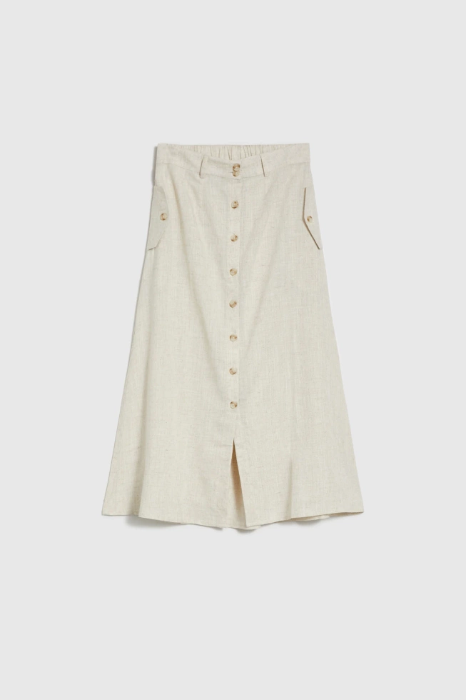 WOMEN'S SKIRT L-SC-4622 L.BEIGE
