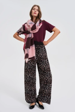 WOMEN'S SCARF Z-SZ-4802 BURGUNDY