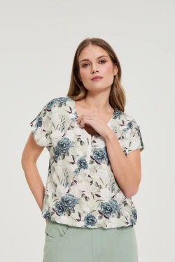 WOMEN'S SHIRT L-KO-4903 OLIVE