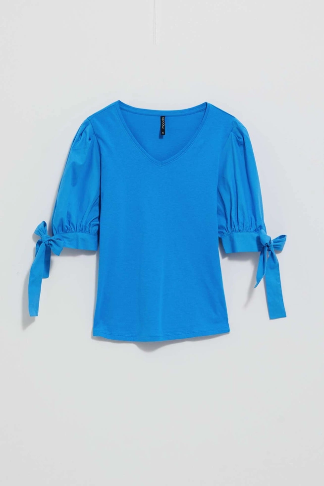 LADIES TSHIRT L-TS-4109 FRESH BLUE