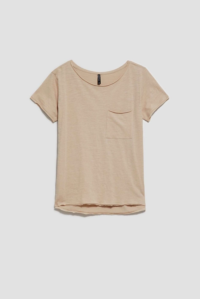 LADIES TSHIRT L-TS-4051 L.BEIGE