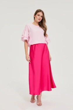 SPÓDNICA DAMSKA L-SC-4903 FUCHSIA