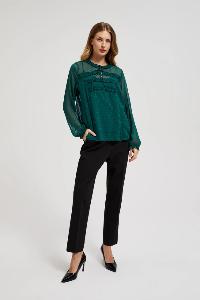 WOMEN'S SHIRT Z-KO-4546 D.GREEN-set