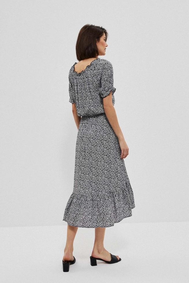 Patterned viscose dress