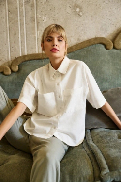 WOMEN'S SHIRT L-KO-4656 WHITE