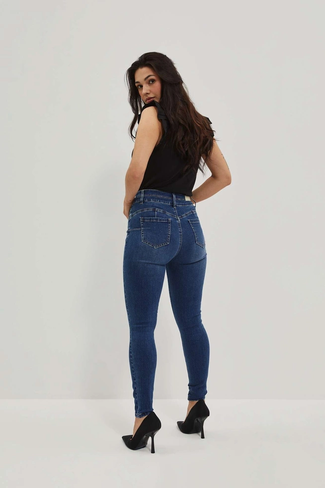 LADIES JEANS L-JE-4023 D.BLUE