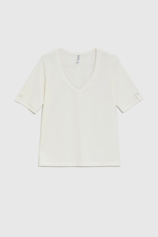 WOMEN'S TSHIRT L-TS-4932 OFF WHITE-set
