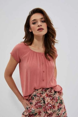 Plain viscose blouse