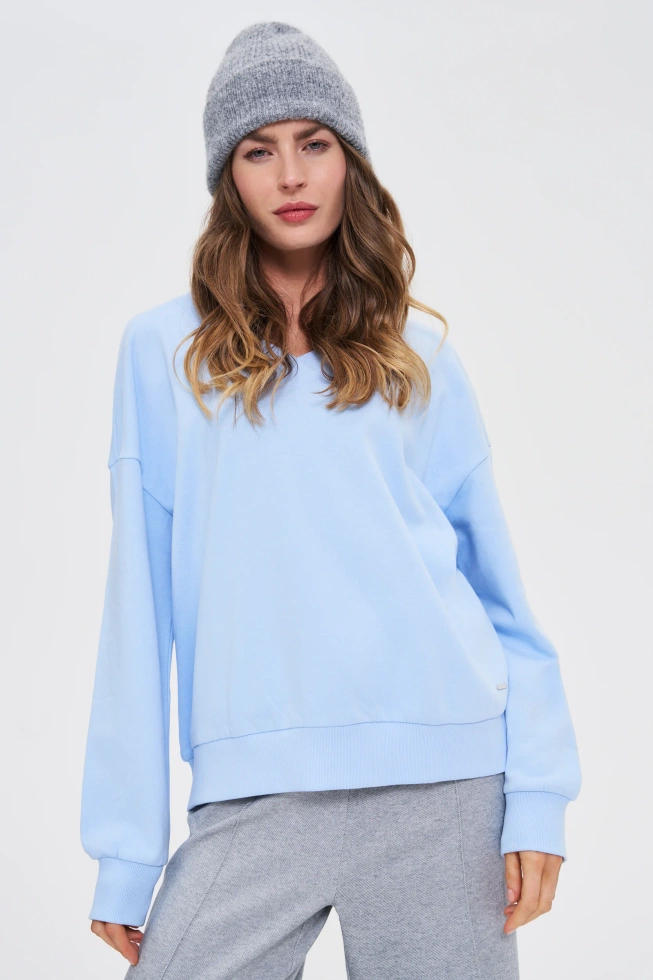 WOMEN'S SWEATSHIRT Z-BL-4807 L.BLUE