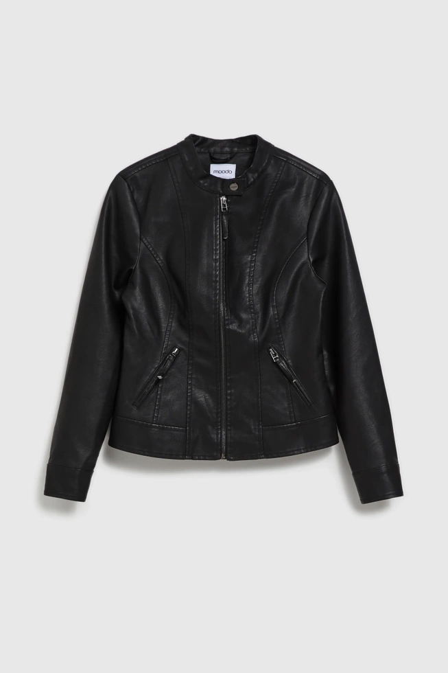 WOMEN'S JACKETS L-KU-4605 BLACK