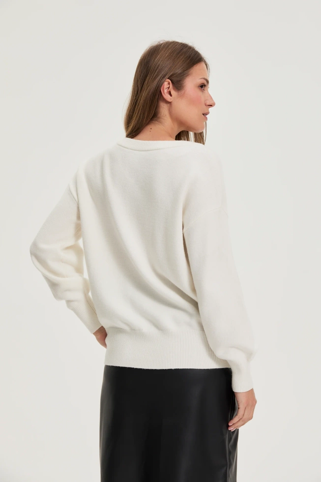 SWETER DAMSKI Z-SW-4838 WHITE