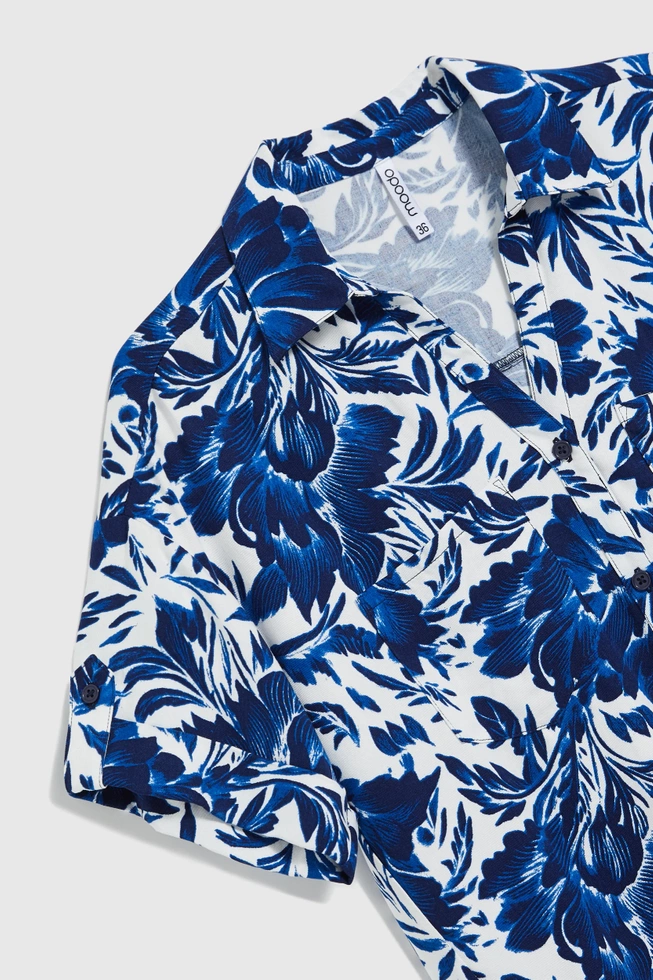 WOMEN'S SHIRT L-KO-4652 BLUE