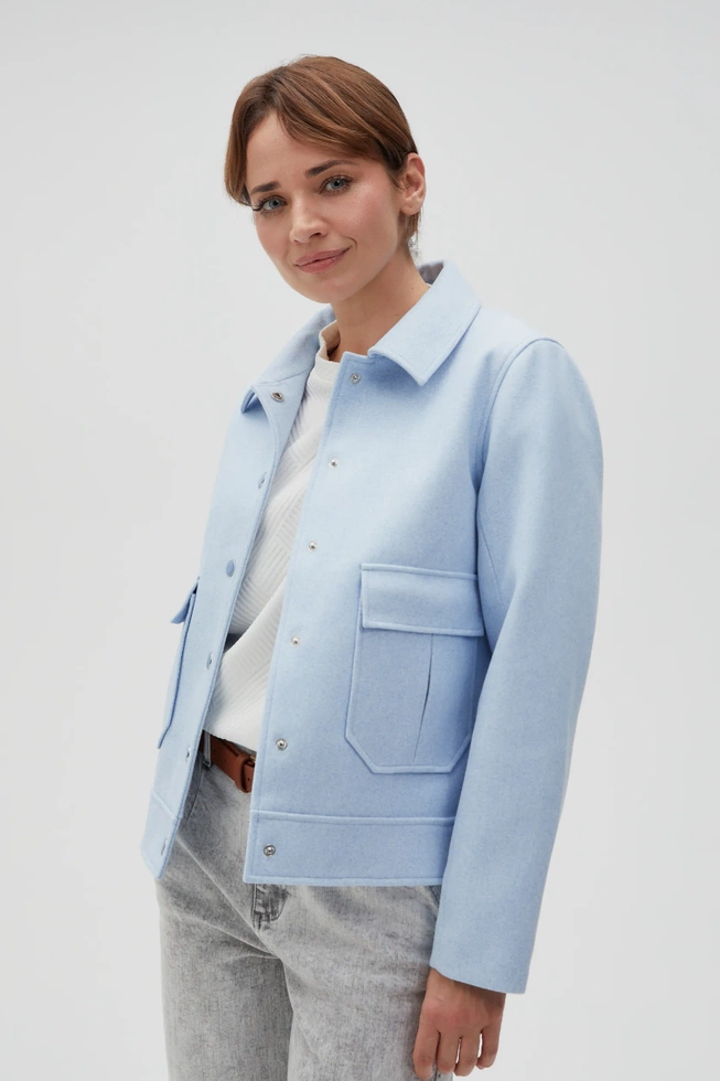 WOMEN'S JACKETS L-KU-4607 BLUE MEL-set