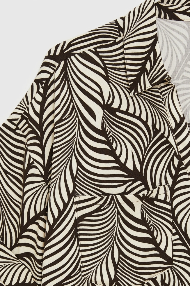 WOMEN'S SHIRT L-KO-4947 D.BROWN