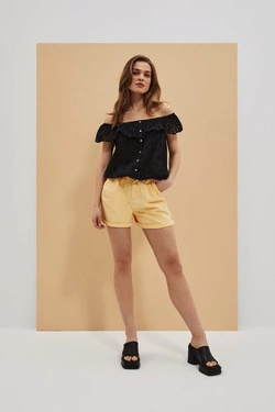 LADIES SHORTS L-SH-4002 VANILLA