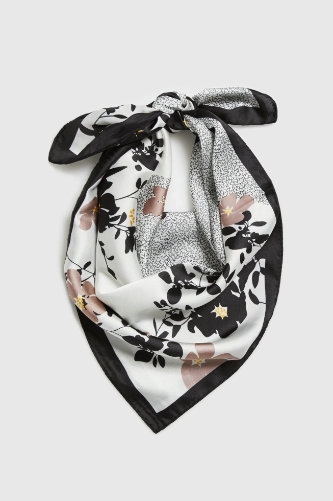 WOMEN'S SCARF L-SZ-4920 BLACK-set