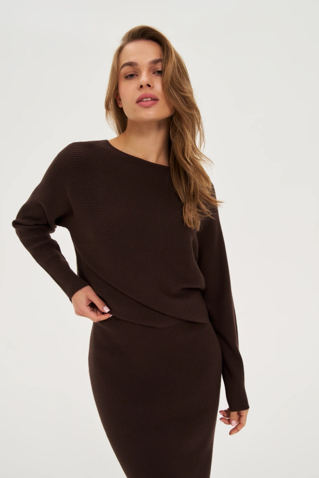 WOMEN'S SWEATER Z-SW-4801 BROWN