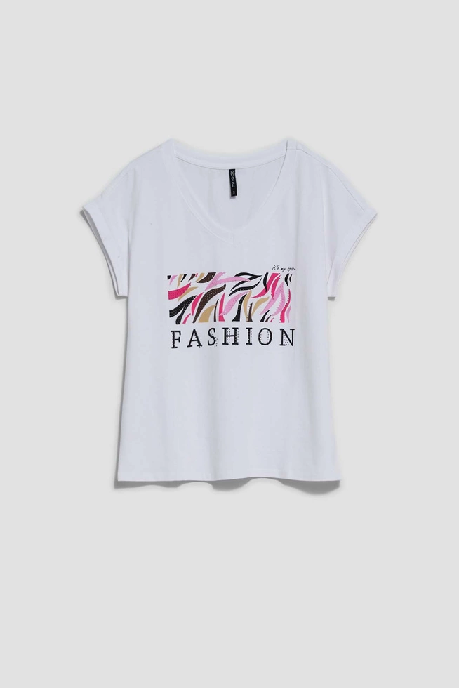 LADIES TSHIRT L-TS-4004 WHITE