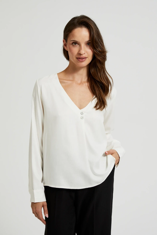 WOMEN'S SHIRT Z-KO-4512 OFF WHITE