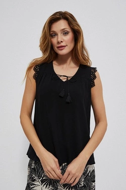 LADIES SHIRT L-KO-3762 BLACK