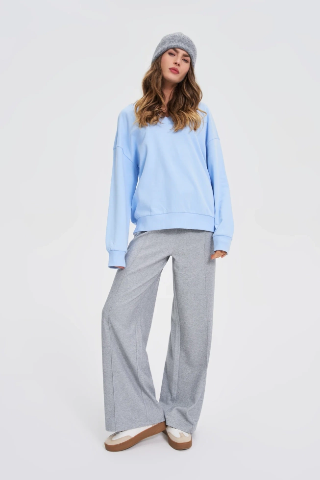 WOMEN'S SWEATSHIRT Z-BL-4807 L.BLUE