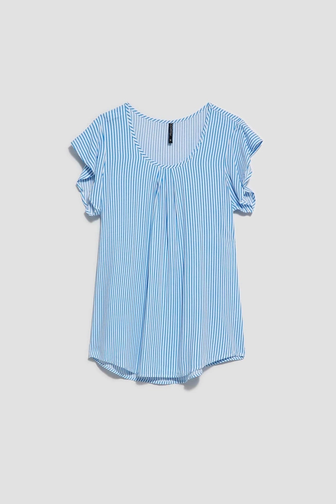 KOSZULA DAMSKA L-KO-4036 WHITE_FRESH BLUE