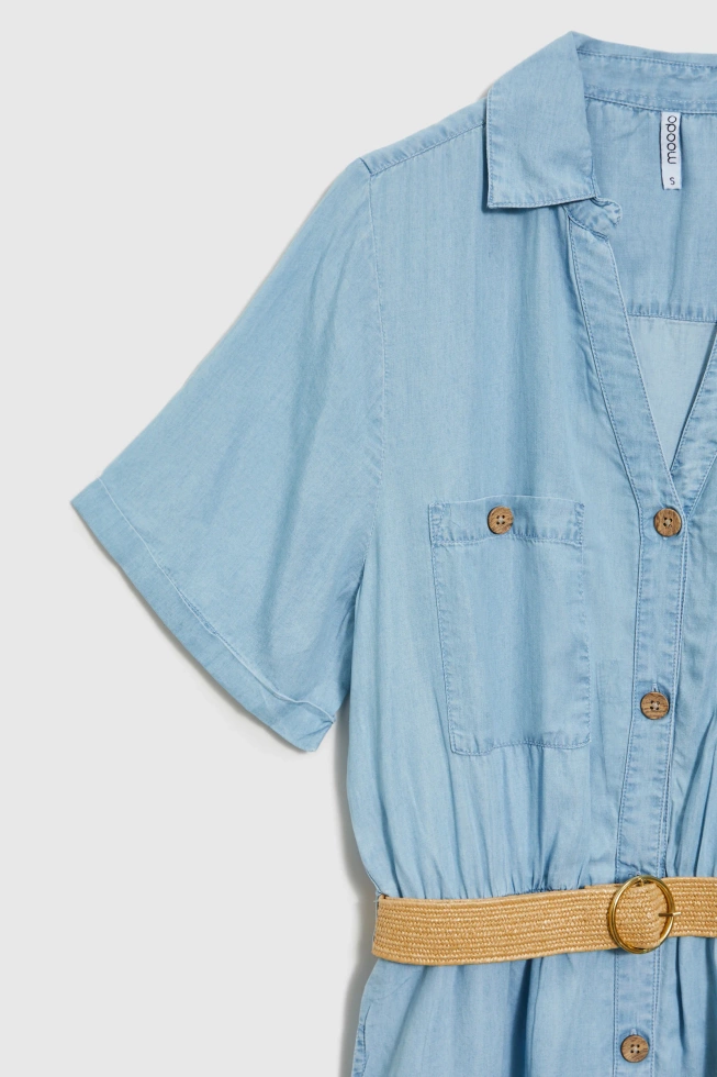 WOMEN'S DRESS L-SU-4621 BLUE