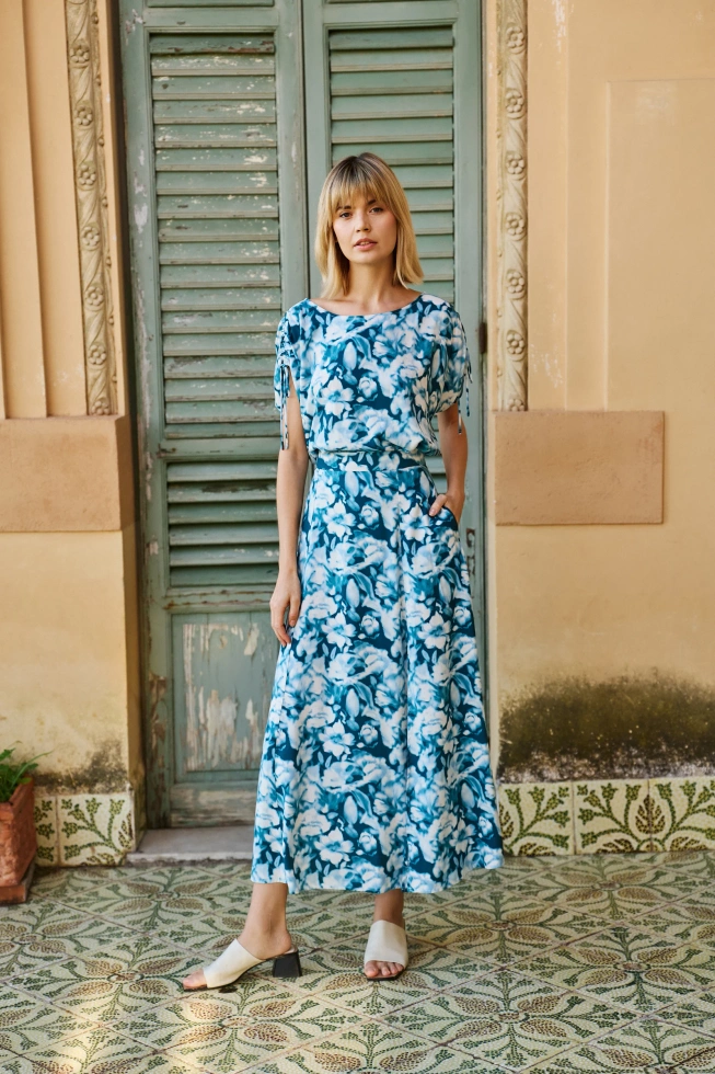 WOMEN'S SKIRT L-SC-4612 D.GREEN-set